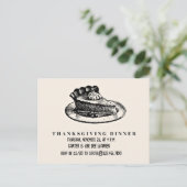 Carte Postale Part de tarte - invitation à l'Action de grâce (Debout devant)