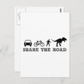 Carte Postale Partager la route (Devant / Derrière)