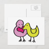 Carte Postale Partager l'amour ensemble (Devant / Derrière)