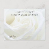 Carte Postale Partager Un Souvenir Rose Fleur Funérailles (Devant)