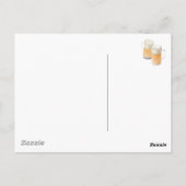 Carte Postale Partager une bière avec une boîte (Dos)