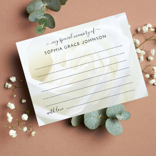 Carte Postale Partager Une Mémoire Florale Rose Funérailles