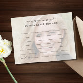 Carte Postale Partager une photo souvenir funéraire