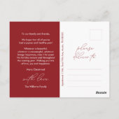 Carte Postale Partagez la joie, Vœux de Joyeux Noël, Photo de fa (Dos)