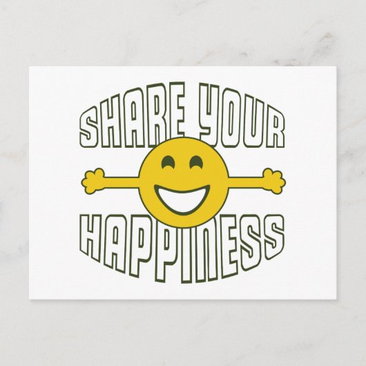 Carte Postale Partagez votre bonheur (Devant)