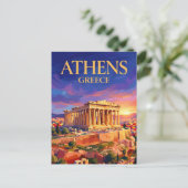 Carte Postale Parténon (Acropole) Grèce (Debout devant)