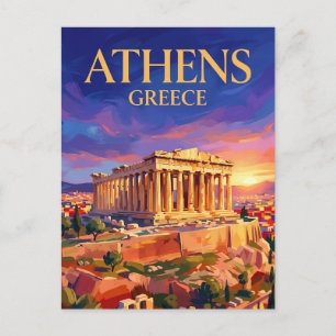 Carte Postale Parténon (Acropole) Grèce