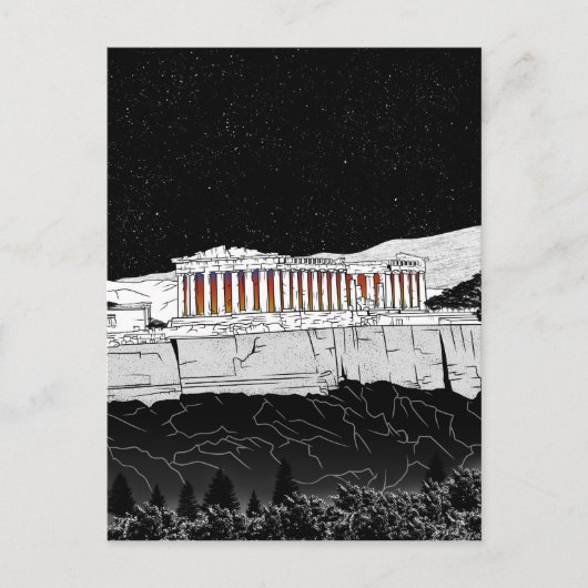 Carte Postale Parthenon Athènes Grèce (Devant)