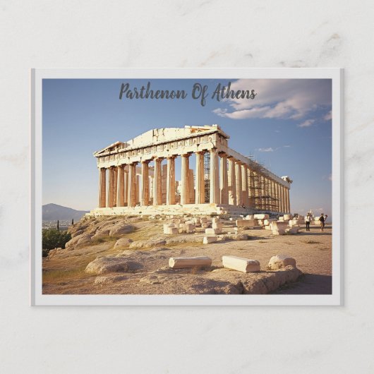 Carte Postale Parthénon D'Athènes (Devant)