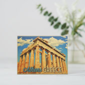 Carte Postale Parthénon d'Athènes Grèce (Debout devant)