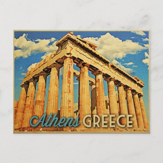Carte Postale Parthénon d'Athènes Grèce (Devant)
