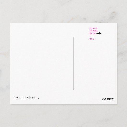 Carte Postale parti (Dos)