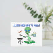 Carte Postale Parti Alien (Debout devant)