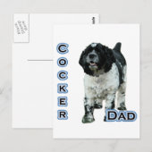 Carte Postale Parti Cocker Spaniel Papa 4 (Devant / Derrière)