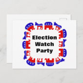 Carte Postale Parti de surveillance électorale (Devant / Derrière)