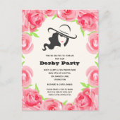 Carte Postale Parti Derby des Roses d'aquarelle (Devant)