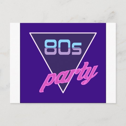 Carte Postale Parti des années 80 (Devant)