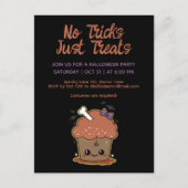 Carte Postale Parti d'Halloween Kawaii Muffin (Devant)