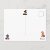 Carte Postale Parti Dino-Mash d'Halloween (Dos)