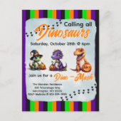 Carte Postale Parti Dino-Mash d'Halloween (Devant)