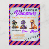 Carte Postale Parti Dino-Mash d'Halloween (Devant)