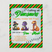 Carte Postale Parti Dino-Mash d'Halloween (Devant)