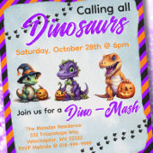 Carte Postale Parti Dino-Mash d'Halloween