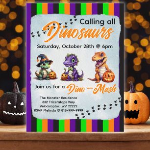 Carte Postale Parti Dino-Mash d'Halloween