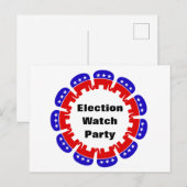 Carte Postale Parti républicain de surveillance des élections (Devant / Derrière)