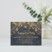 Carte Postale Partie d'engagement de la Marine Blue Gold String (Debout devant)