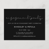 Carte Postale Partie d'engagement minimaliste manuscrit (Devant)