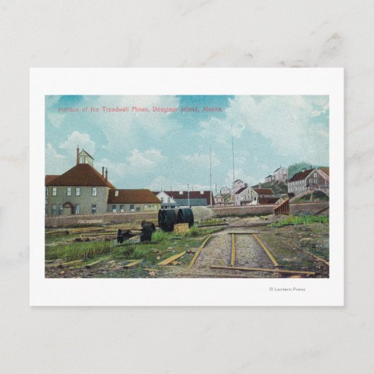 Carte Postale Partie des mines TreadwellDouglass Island, AK (Devant)