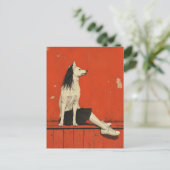 Carte Postale Partie drôle Chien partie humain (Debout devant)