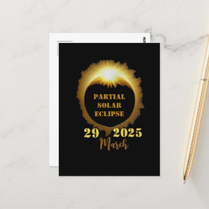 Carte Postale Partiel Solaire Eclipse Event 2025 Viewing Party
