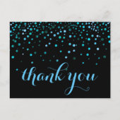 Carte Postale Parties scintillant à la mode bon marché Merci noi (Devant)