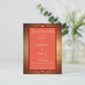 Carte Postale Parties scintillant Art déco moderne Gatsby Save t (Debout devant)