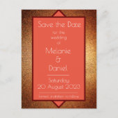 Carte Postale Parties scintillant Art déco moderne Gatsby Save t (Devant)