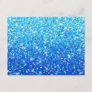 Carte Postale Parties scintillant bleues Étincelles Texture
