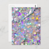 Carte Postale Parties scintillant Confetti Sparkles (Devant / Derrière)