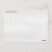 Carte Postale Parties scintillant d'argent bleu de la Marine mod (Dos)