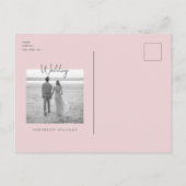 Carte Postale Parties scintillant d'argent et mariage rose photo (Dos)