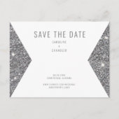 Carte Postale Parties scintillant d'argent Image moderne Enregis (Devant)