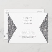Carte Postale Parties scintillant d'argent mariage d'image Enreg (Devant / Derrière)