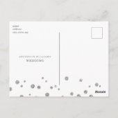 Carte Postale Parties scintillant d'argent mariage d'image Enreg (Dos)
