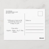 Carte Postale Parties scintillant d'argent moderne Noël PHOTO de (Dos)