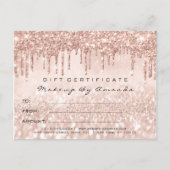 Carte Postale Parties scintillant de certificat cadeau Sparkly K (Devant)