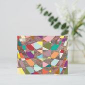 Carte Postale Parties scintillant de couleurs Abstraites (Debout devant)