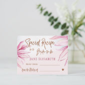 Carte Postale Parties scintillant de cuivre floral script de la  (Debout devant)