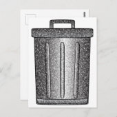 Carte Postale Parties scintillant de déchets (Devant / Derrière)