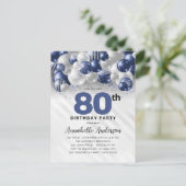 Carte Postale Parties scintillant de la Marine Blue Silver Ballo (Debout devant)